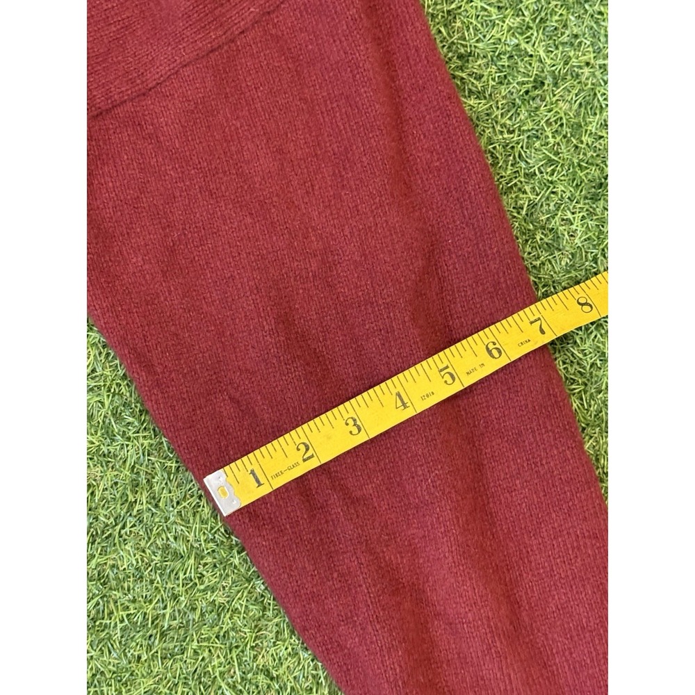 Reformation Jadey Sweater Womens Large Chianti Red Cashmere Oversized Vneck - Picture 9 of 12